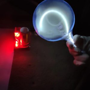10cm Glass Sealed Xenon Balloon Rare Gas Xe Element Sample