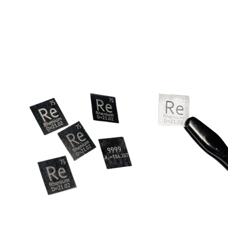 eece8501cd69e67de79bee17ab413f1c7f3 10mm Pure Rhenium Sheet Periodic Table Engraving Re 99.99%