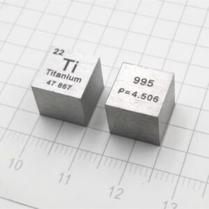 10mm Metal Titanium Cubic Element Periodic Phenotype High-purity Ti 99.5%