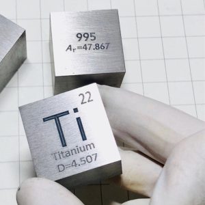 1-inch Metal Titanium Cubic Element Periodic Phenotype High-purity Ti 99.5%