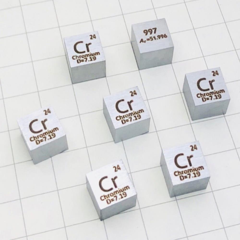 504739f8063c4fdad78f1c5da032783152c.jpg 1cm Metal Chromium Cubic Element Periodic Phenotype High-purity Cr 99.7%