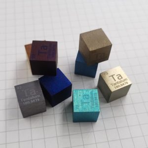 Colorful 10mm Mirror Tantalum Cubic Element Periodic Phenotype High-purity Ta 99.9%