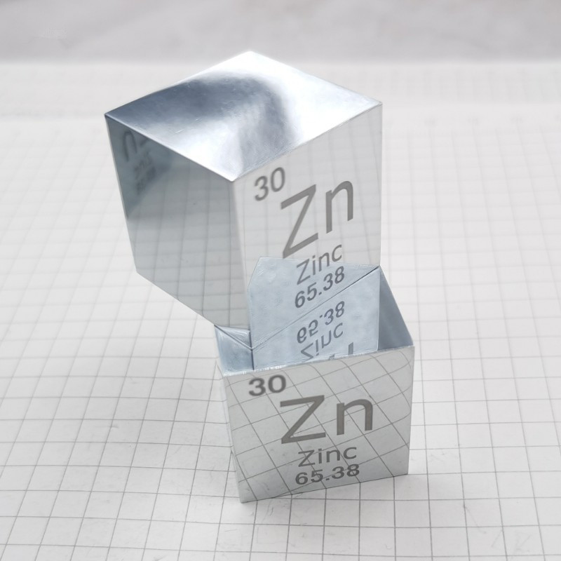6eb64891cf055b69755c09ec0fa8e310253.jpg 25.4mm Mirror Polished Zinc Cube Element Periodic Phenotype Zn 99.995% - Image 3