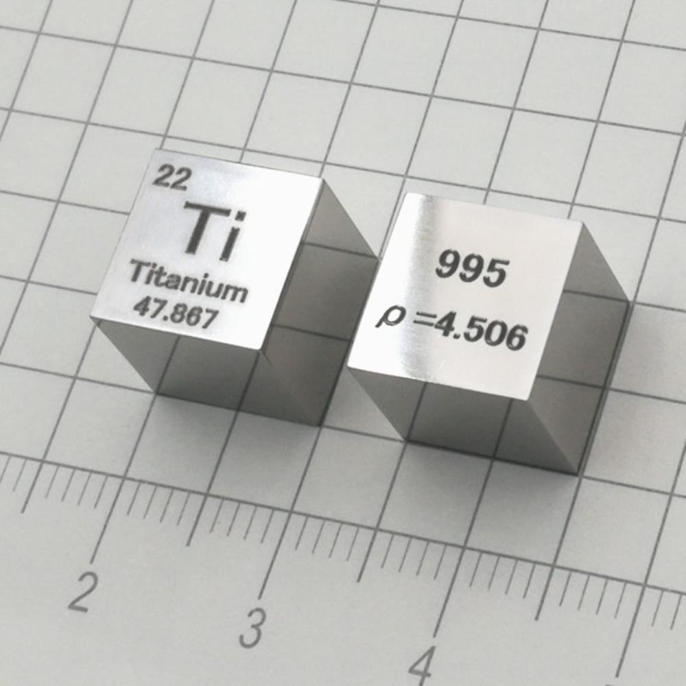 b35db5307195b3c0b6664e6461921c838c8.jpg 10mm Mirror Polished Titanium Cubic Element Periodic Phenotype High-purity Ti 99.5% - Image 2