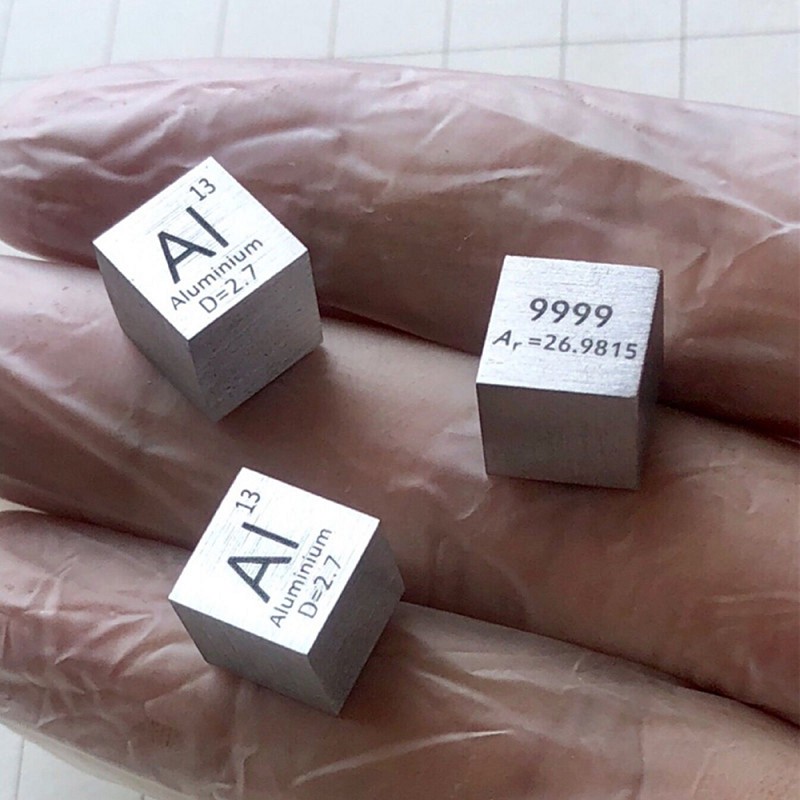 ee34504ab6badba4e7e38f7ae131c9895b8.jpg 1cm Metal Aluminum Cubic Element Periodic Phenotype Al(Aluminium) 99.7% - Image 4