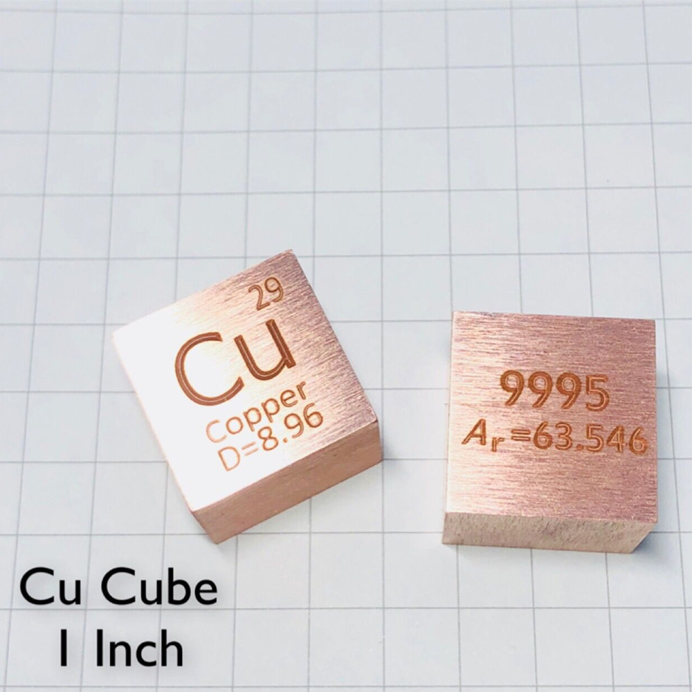 b12ab9b5816900ff57a1c12125e5064b731 1 Inch Copper Cube Periodic Phenotype Cubic Cu 99.95% - Image 3