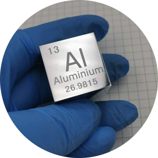 25.4mm Mirror Aluminum Cubic Element Periodic Phenotype Carving Al 99.99%