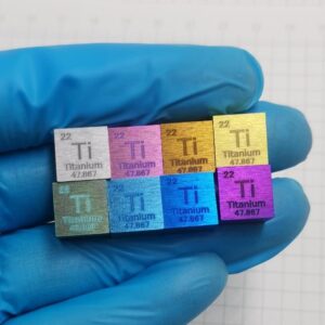 Multiple Colors 10mm Periodic Phenotype Titanium Cubic High-purity Ti ≥ 99.5%