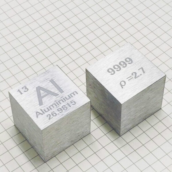 25.4mm Metal Aluminum Cubic Element Periodic Phenotype Carving Al 99.99%