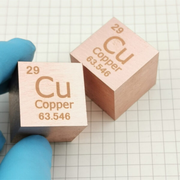 25.4mm Metal Copper Cubic Element Periodic Phenotype Engraving Cu 99.95% - Image 2