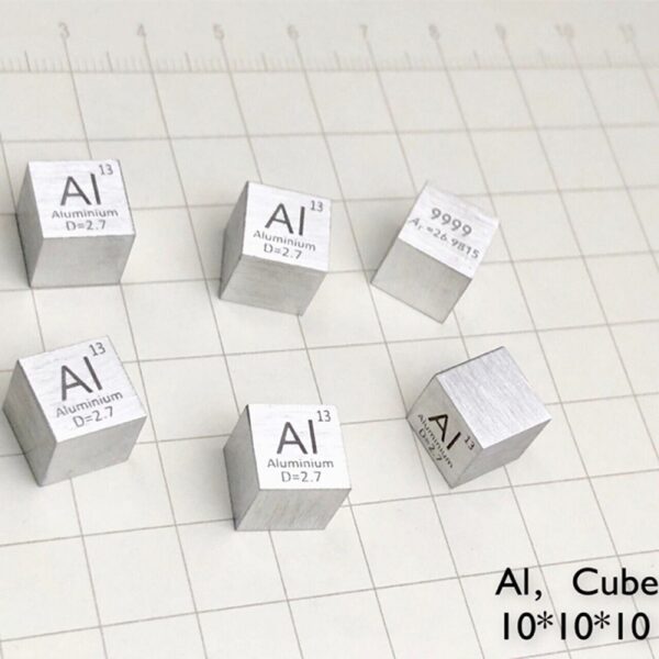1cm Metal Aluminum Cubic Element Periodic Phenotype Al 99.7%