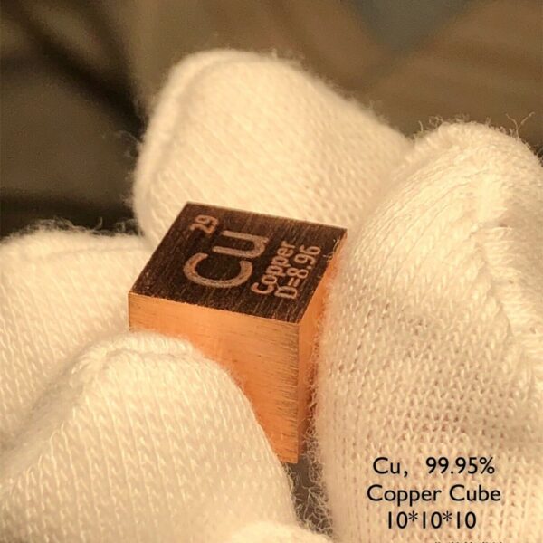 10mm Copper Cubic Periodic Phenotype Cubic Cu 99.95%
