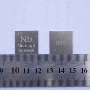 1 * 20 * 20mm metal niobium square sheet cubic element periodic phenotype high-purity Nb ≥ 99.9%