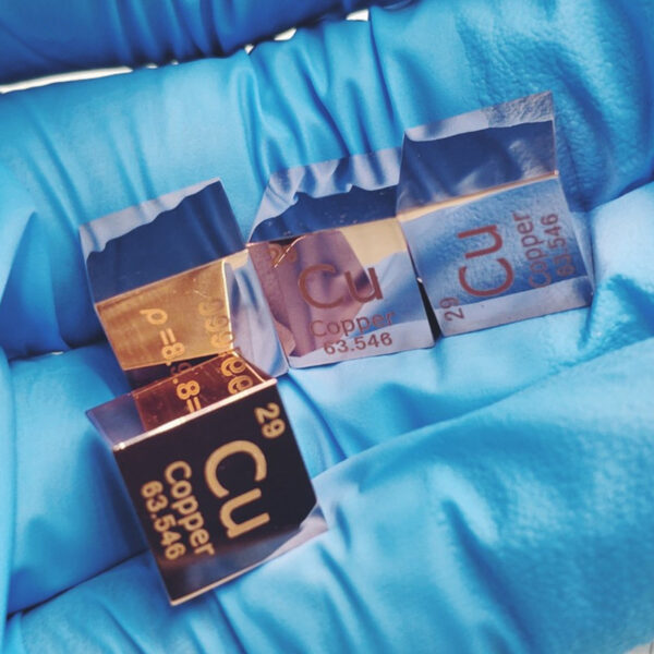 10mm Mirror Copper Cubic Element Periodic Phenotype Engraving Cu 99.95% - Image 3
