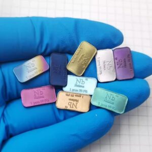 1g Color Metallic Niobium Strip, Periodic Phenotype High-purity Nb ≥ 99.9%