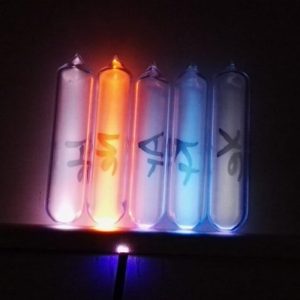5pcs Luminescent Rare Gas Tube Helium Neon Argon Krypton Xenon