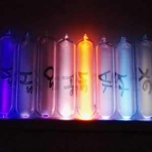 8pcs Luminescent Rare Gas Tube Hydrogen Nitrogen Oxygen Helium Neon Argon Krypton Xenon