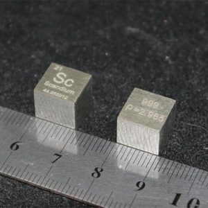 1cm Pure Scandium Cubic, 99.9% High-purity Metal Sc
