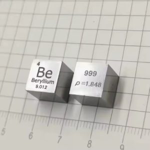 1cm Pure Beryllium Cube, 99.9% High-purity Metal Be