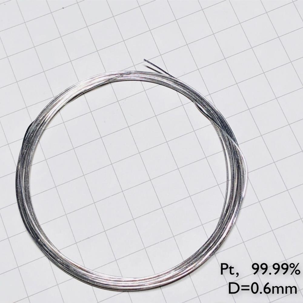 089ad6f5acff014acea68f55acda866cab6 Pure Platinum Wire, Diameter 0.6mm, Length 10cm, 99.99% High-purity Metal Pt