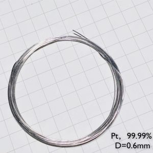 Pure Platinum Wire, Diameter 0.6mm, Length 1cm, 99.99% High-purity Metal Pt