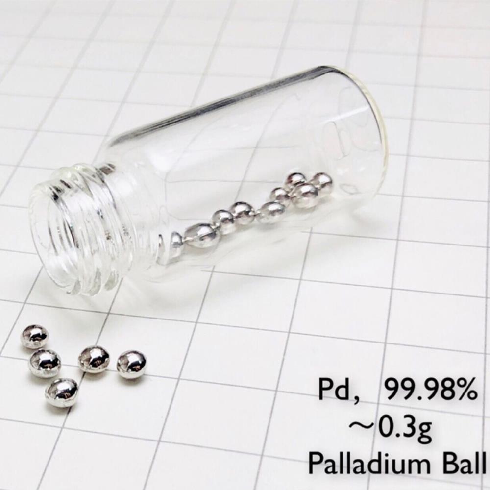 0acf9f1c13964950102b01210546478ea78 0.3g Pure Palladium Gold Beads, 99.98% High-purity Pd Melt Beans