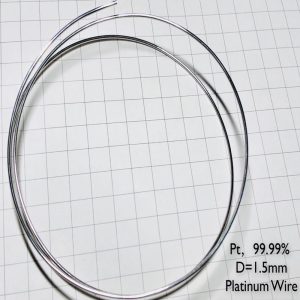 Pure Platinum Wire, Diameter 1.5mm, Length 1cm, 99.99% High-purity Metal Pt
