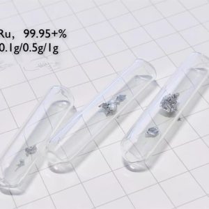 1g Glass Sealed Ruthenium Crystal, 99.95% High-purity Precious Metal Ru