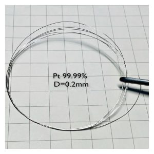 Pure Platinum Wire, Diameter 0.2mm, Length 10cm, 99.99% High-purity Metal Pt