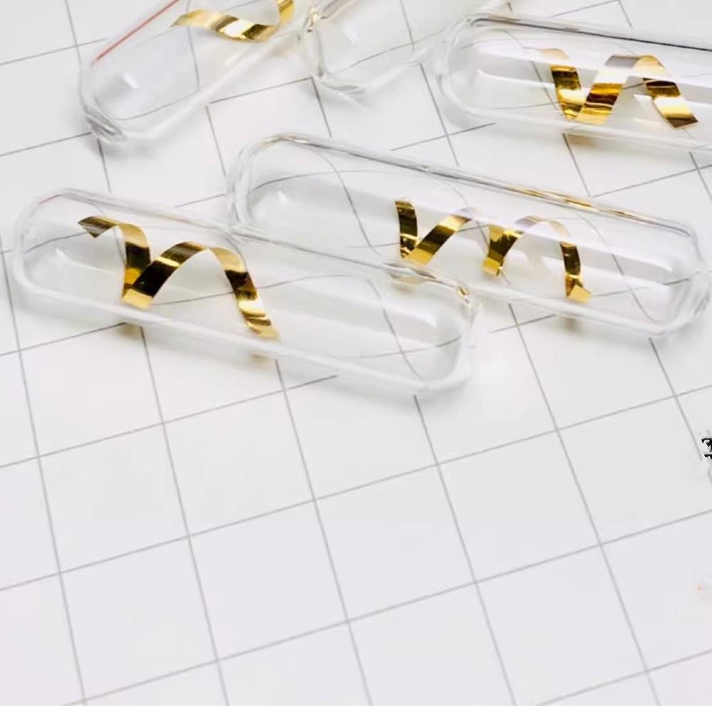 2e6cd9da86249a161cea2fc3bef4d0a2fe0 0.1g Glass Sealed Pure Gold Bright Band, 99.99% High-purity Precious Metal Element Au - Image 2