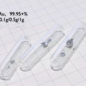 0.1g Glass Sealed Ruthenium Crystal, 99.95% High-purity Precious Metal Ru