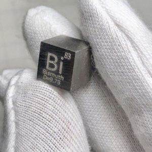 10mm Metal Bismuth Cube, 99.99% High-purity Element Bi Block
