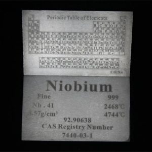 Periodic Phenotype Element Niobium Plate, 5 X 60 X 100mm, 99.9% High-purity Metal Nb