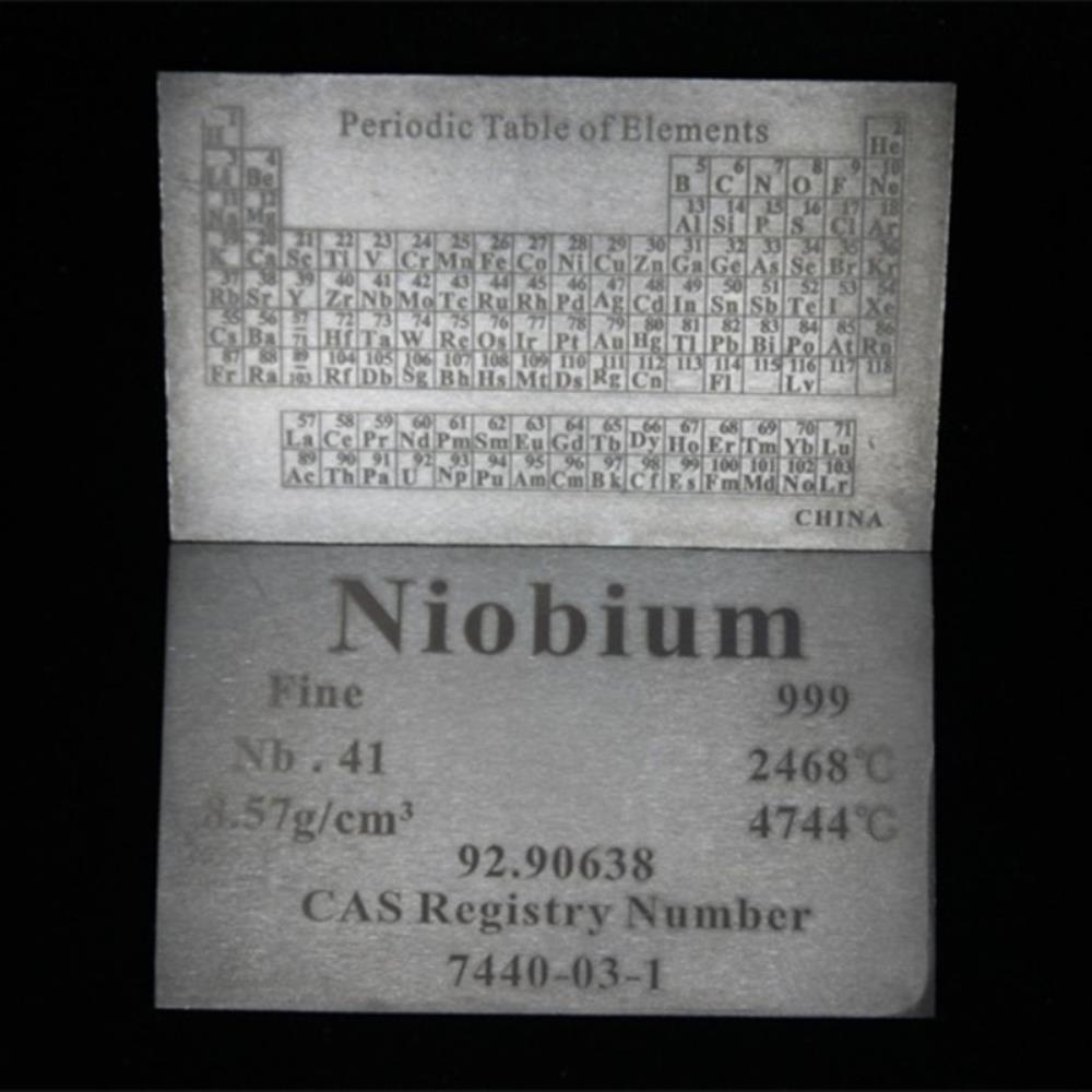 3d6ed82793f1a6865aaafcb337ef274119b Periodic Phenotype Element Niobium Plate, 5 X 60 X 100mm, 99.9% High-purity Metal Nb