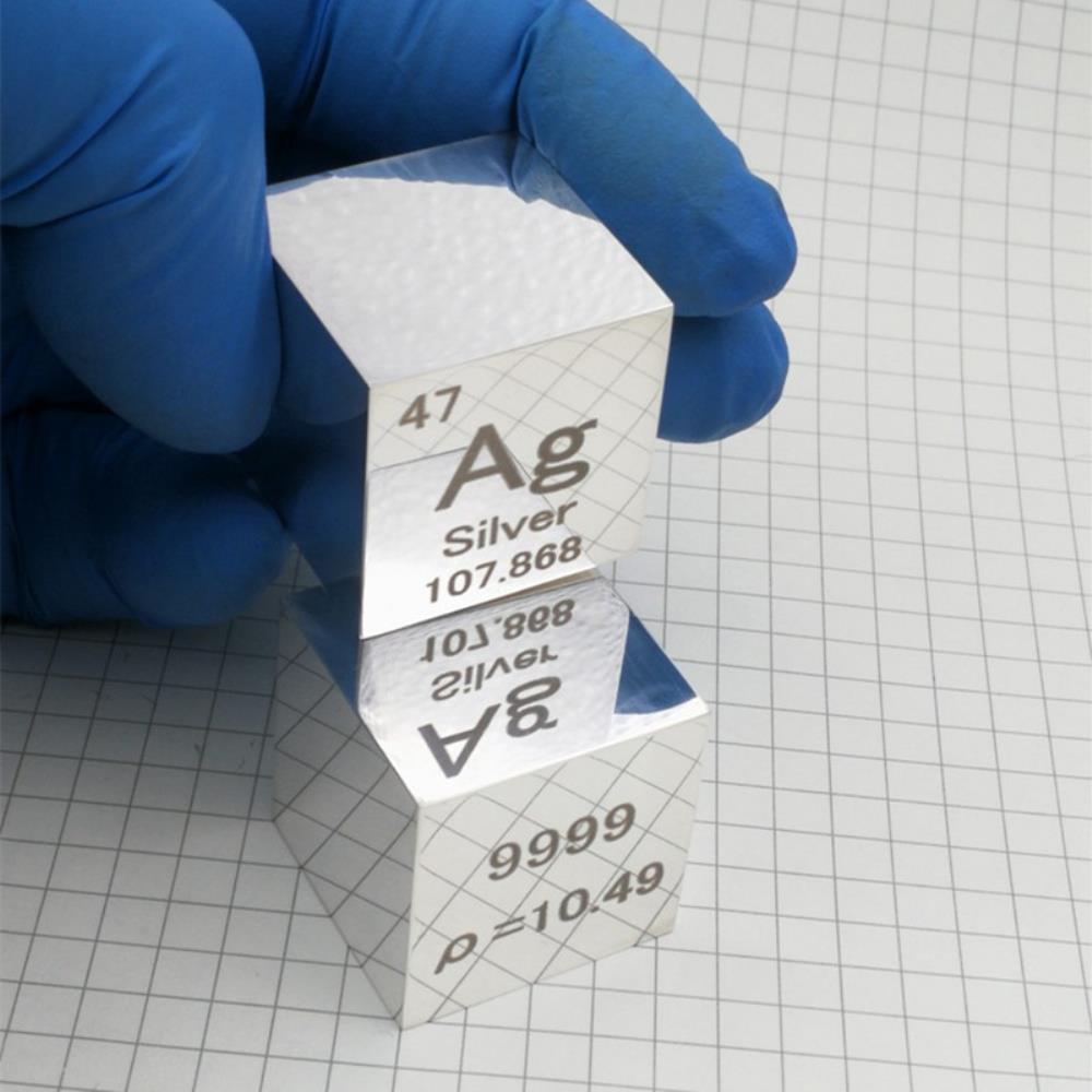 48aab42fdf2dadeb20e424311ca722fa815 1-inch Silver Cube, Mirror Polished, 99.99% High-purity Metal Ag Block - Image 3