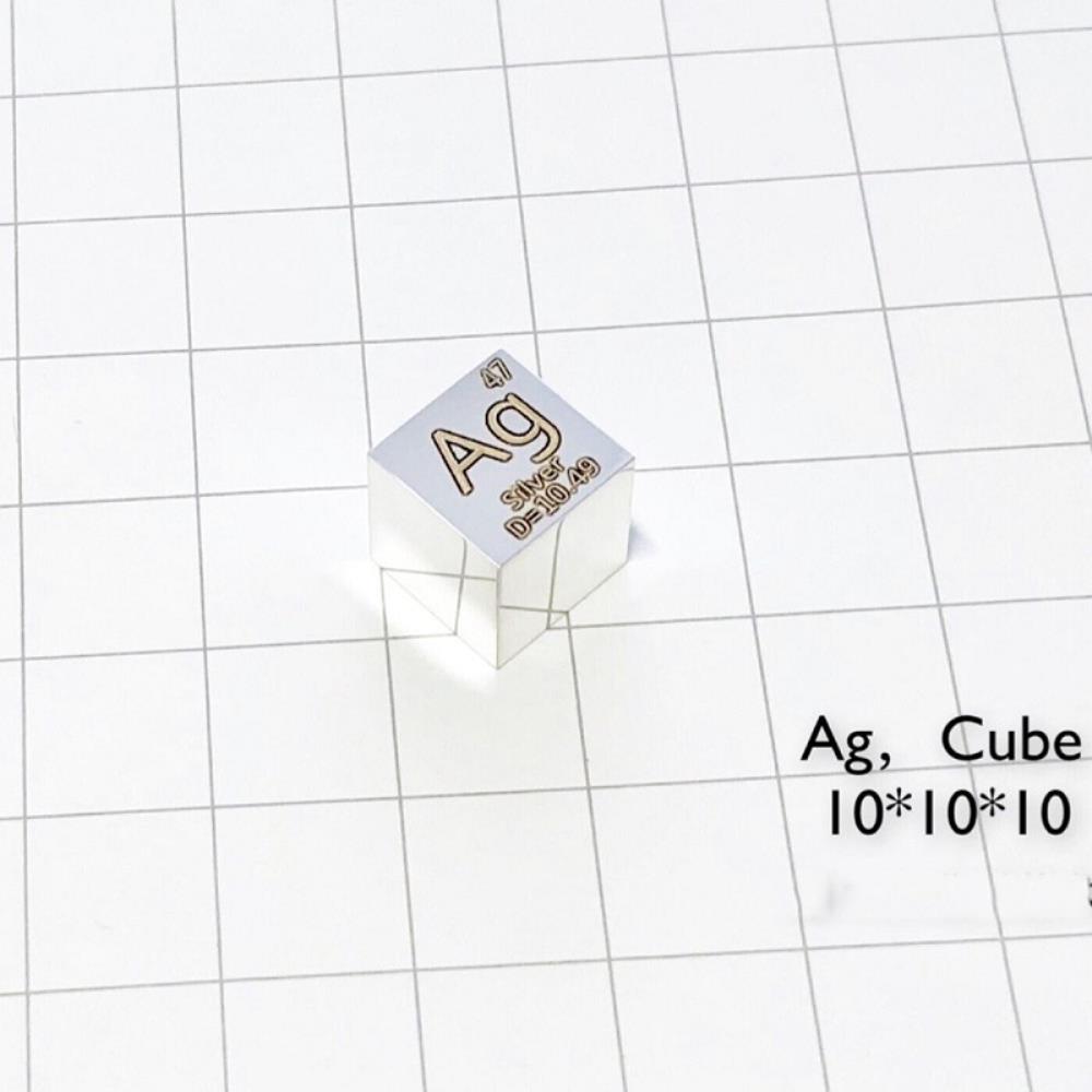 4fde0bf1fb61aaa1a12e0cdf4052745c900 10mm Silver Cube, Mirror Polished, 99.99% High-purity Metal Ag Block - Image 2