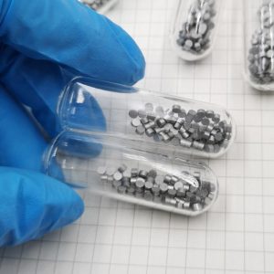 5g Glass Sealed Molybdenum Particles, 99.95% High-purity Metal Mo