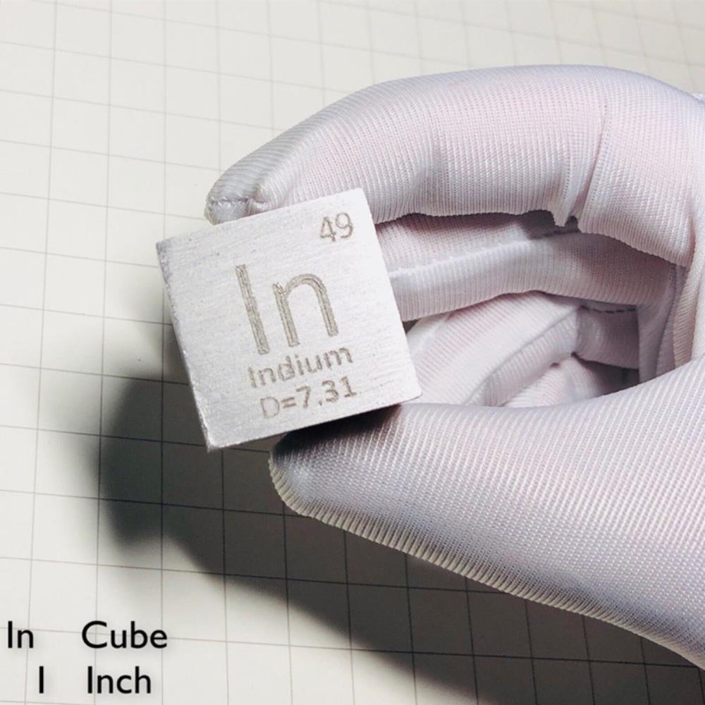 53815cdcaf5095c8e01a6532c165842cb23 25.4mm Indium Cube, 99.995% High-purity Metal In Block - Image 2