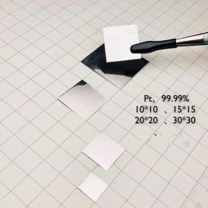 30mm Engraved Pure Platinum Square Plate, 99.95% High-purity Precious Metal Pt