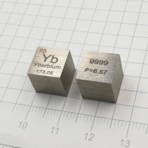 10mm Ytterbium Cubic, 99.99% High-purity Metal Yb Block