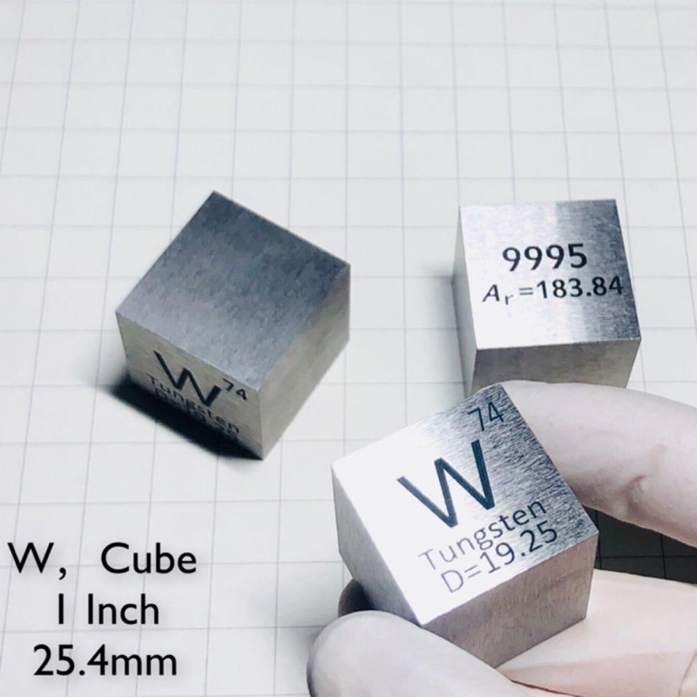 621c3d99dd7f35e47a3203b312db10a77db 25.4mm Tungsten Cube, 99.95% High-purity Metal W Block