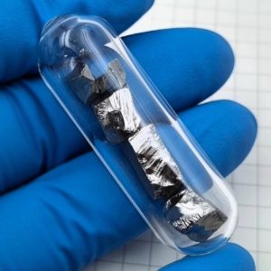 5g Glass Sealed Germanium Block, 5N High-purity Metal Ge