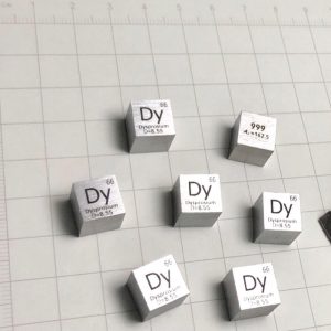 10mm Dysprosium Cubic, 99.9% High-purity Metal Dy Block
