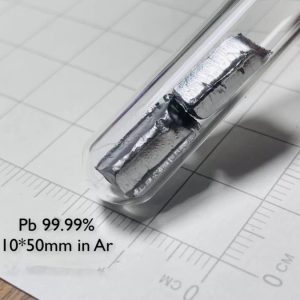 Glass Sealed Lead Block, 99.99% High-purity Metal Pb