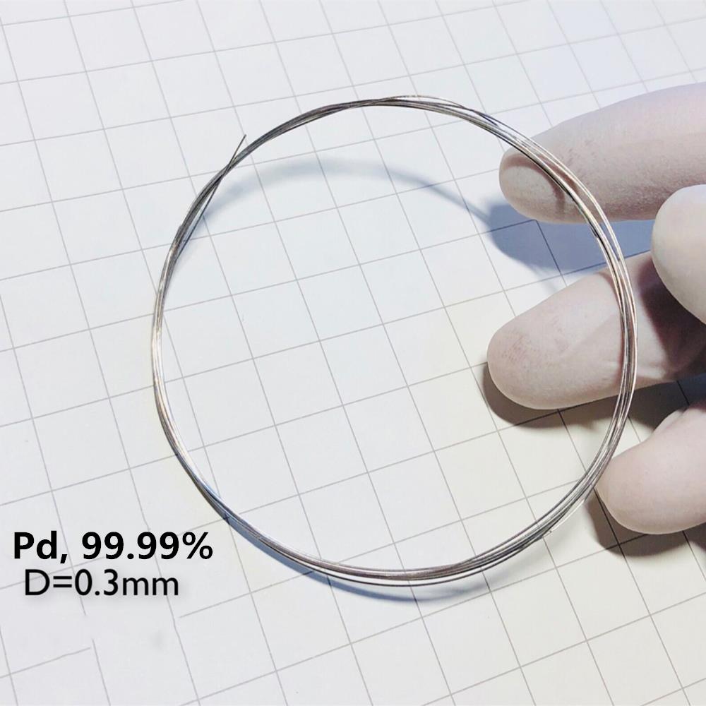 86af7423288c31d554dd8aa4fd5abfa0fb3 Pure Palladium Wire, Diameter 0.3mm, Length 1m, 99.99% High-purity Metal Pd