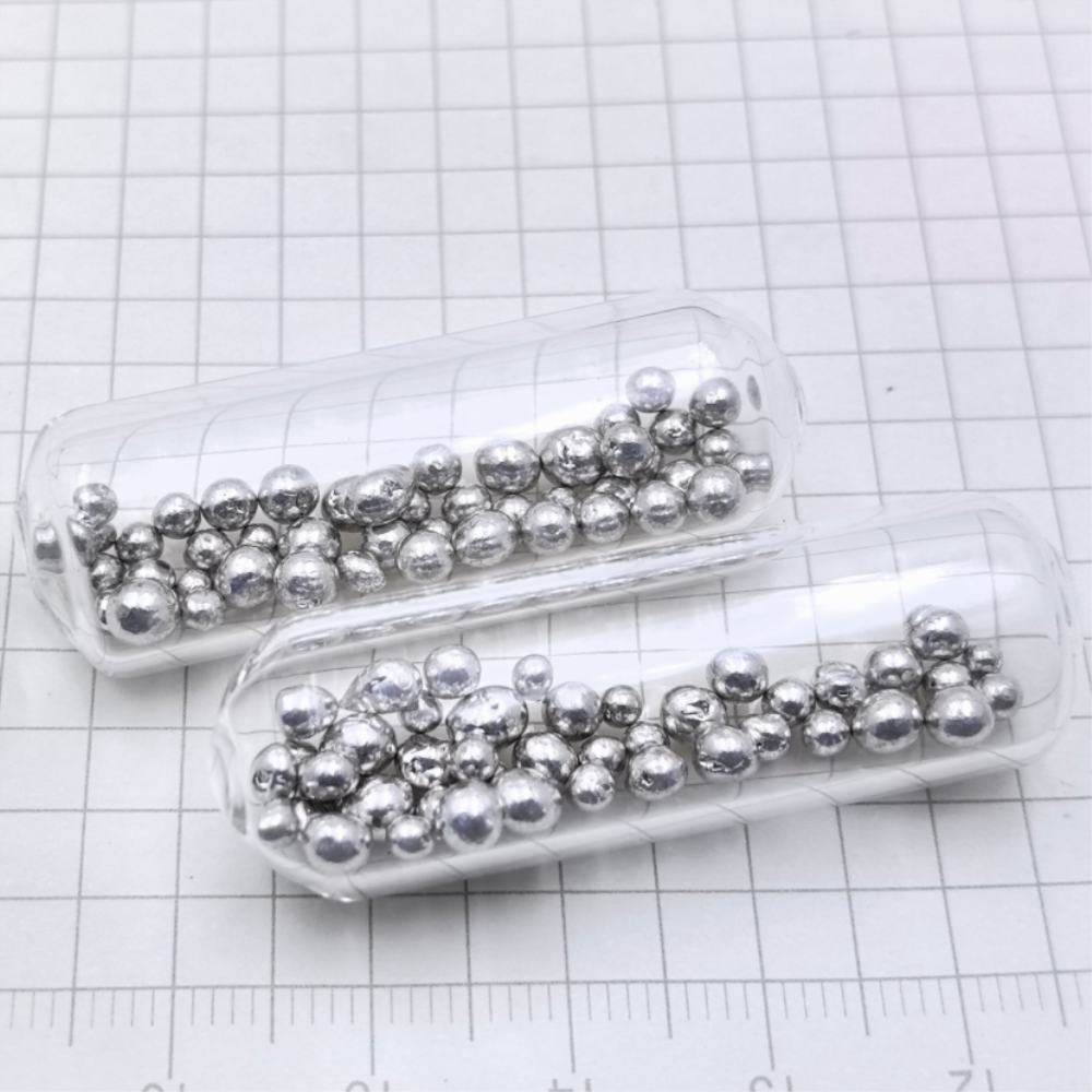 8b16d6734d2f25869583d8aca4686321a77 5g Glass Sealed Indium Bead Metal Sample for Element Collection, Hobby Exhibition - Image 3
