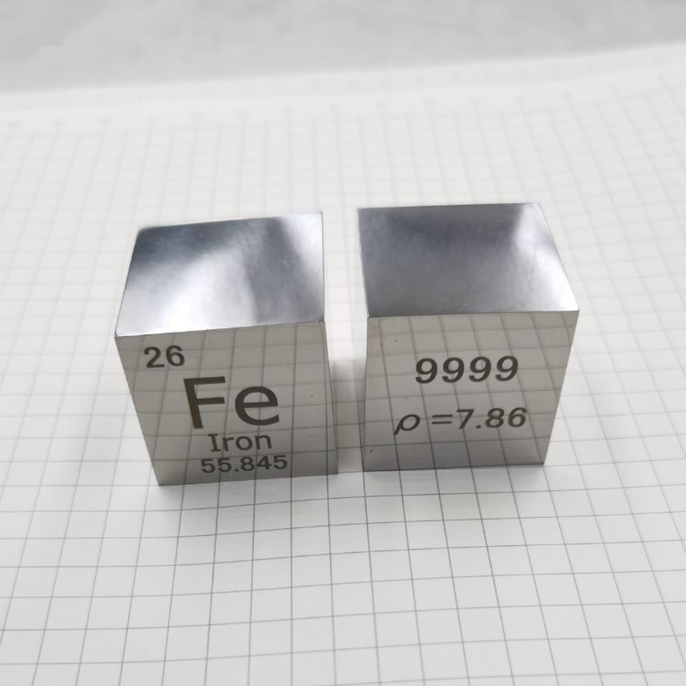 98806e683add27308c24d865cc700144061 25.4mm Metal Iron Cube, Mirror Polished 99.99% High-purity Element Fe Block