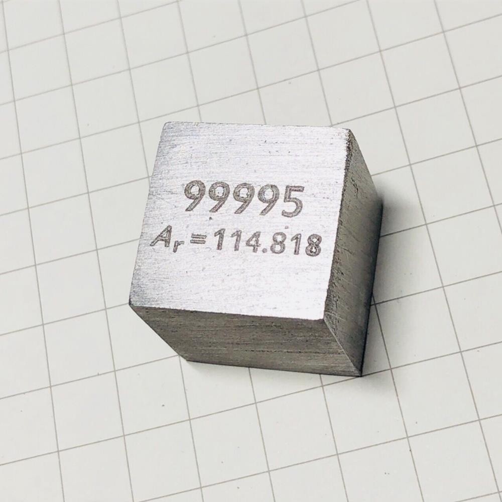 9bbd60f0167e0947e4e0ba448c780e6e289 25.4mm Indium Cube, 99.995% High-purity Metal In Block - Image 3