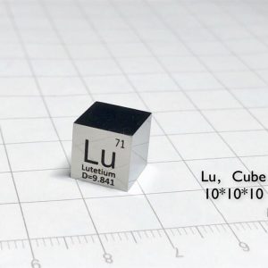 10mm Lutetium Cubic, Mirror Polished, 99.95% High-purity Metal Lu Block