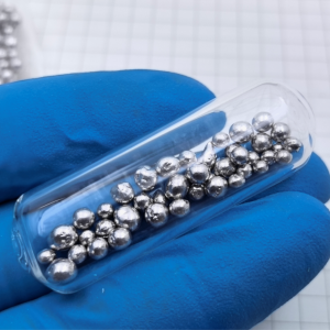 5g Glass Sealed Indium Bead Metal Sample for Element Collection, Hobby Exhibition